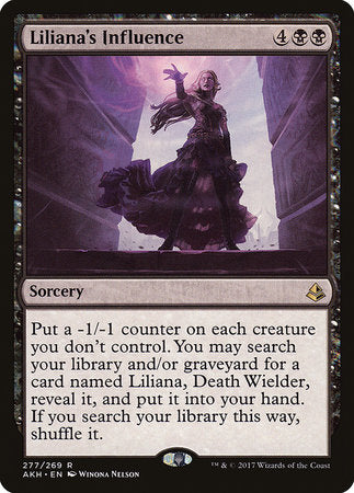 Liliana's Influence [Amonkhet] | The Time Vault CA