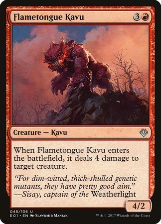 Flametongue Kavu [Archenemy: Nicol Bolas] | The Time Vault CA