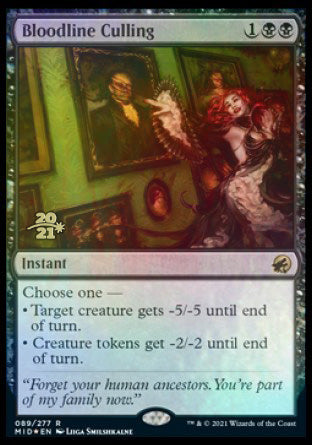 Bloodline Culling [Innistrad: Midnight Hunt Prerelease Promos] | The Time Vault CA