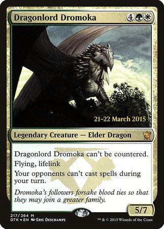 Dragonlord Dromoka [Dragons of Tarkir Promos] | The Time Vault CA