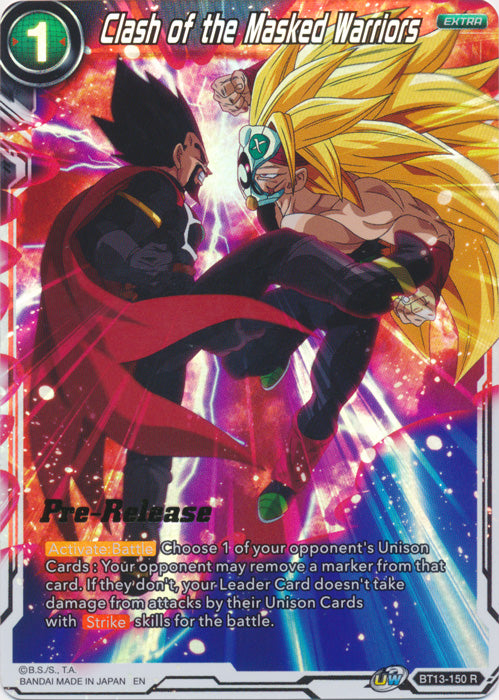 Clash of the Masked Warriors (BT13-150) [Supreme Rivalry Prerelease Promos] | The Time Vault CA