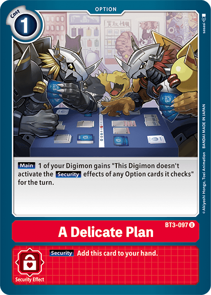 A Delicate Plan [BT3-097] [Release Special Booster Ver.1.5] | The Time Vault CA