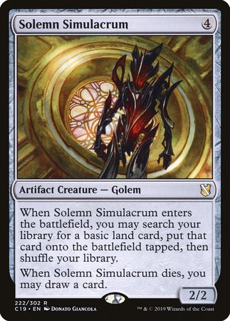 Solemn Simulacrum [Commander 2019] | The Time Vault CA