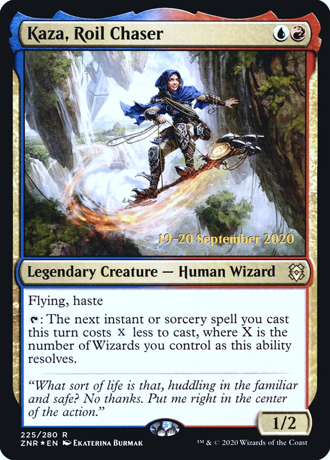 Kaza, Roil Chaser  [Zendikar Rising Prerelease Promos] | The Time Vault CA