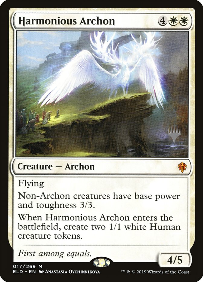 Harmonious Archon (Promo Pack) [Throne of Eldraine Promos] | The Time Vault CA