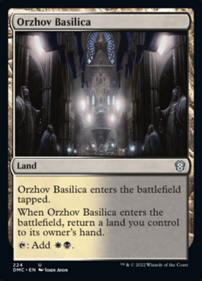 Orzhov Basilica [Dominaria United Commander] | The Time Vault CA