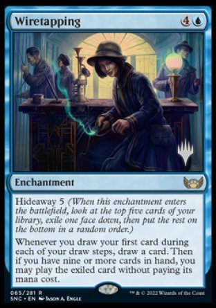 Wiretapping (Promo Pack) [Streets of New Capenna Promos] | The Time Vault CA