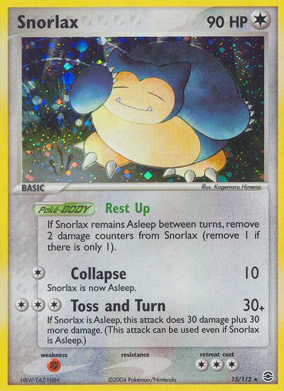 Snorlax (15/112) [EX: FireRed & LeafGreen] | The Time Vault CA