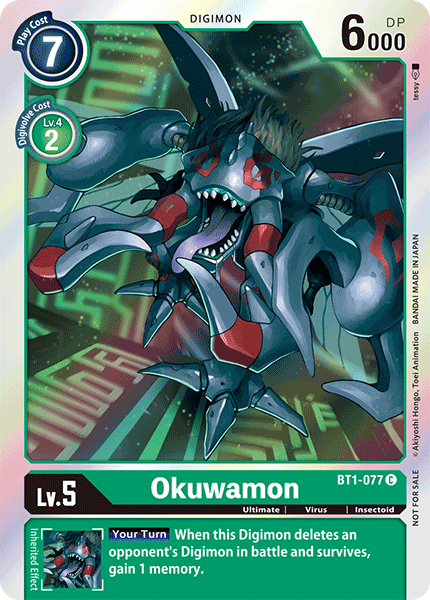 Okuwamon [BT1-077] (Event Pack) [Release Special Booster Ver.1.0 Promos] | The Time Vault CA