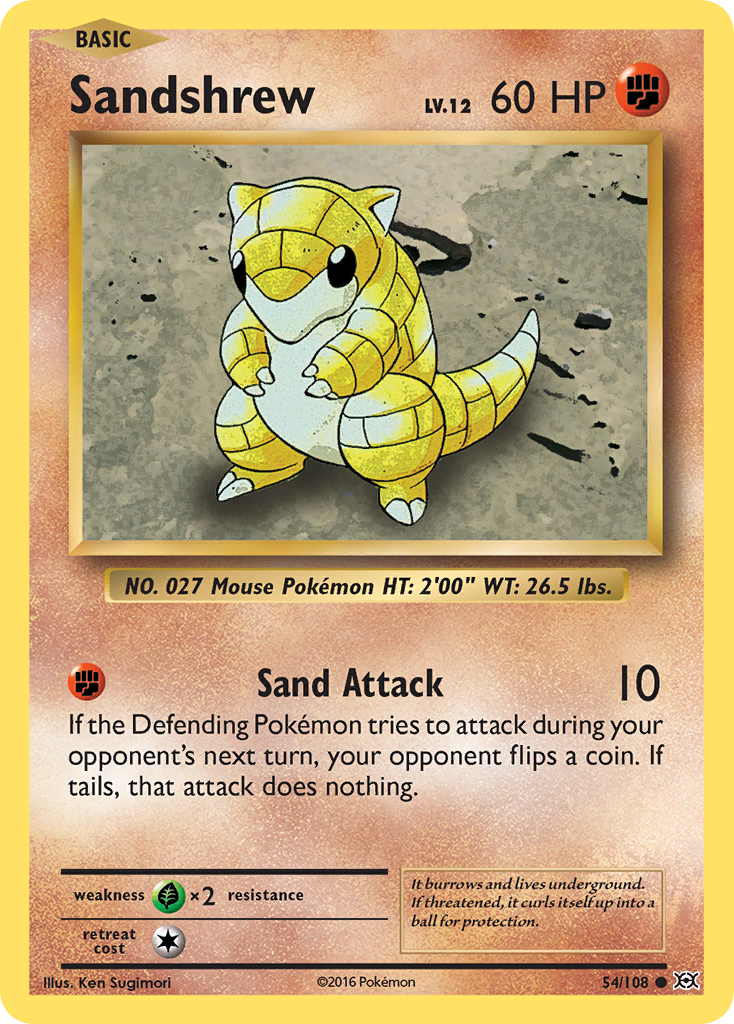 Sandshrew (54/108) [XY: Evolutions] | The Time Vault CA