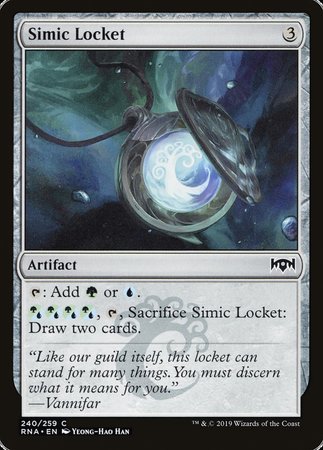Simic Locket [Ravnica Allegiance] | The Time Vault CA