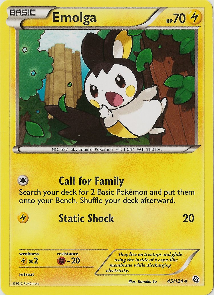 Emolga (45/124) [Black & White: Dragons Exalted] | The Time Vault CA