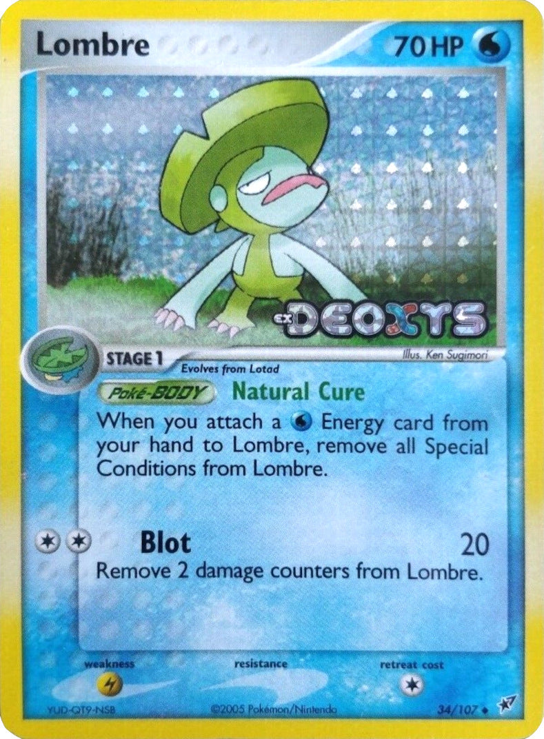 Lombre (34/107) (Stamped) [EX: Deoxys] | The Time Vault CA