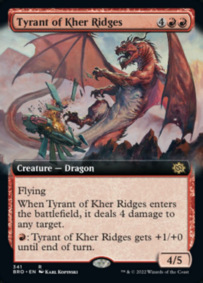 Tyrant of Kher Ridges (Extended Art) [The Brothers' War] | The Time Vault CA