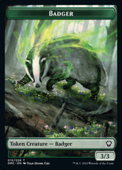 Soldier // Badger Double-sided Token [Dominaria United Tokens] | The Time Vault CA