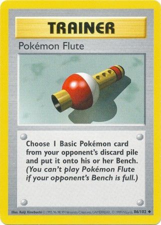 Pokemon Flute (86/102) [Base Set Shadowless Unlimited] | The Time Vault CA