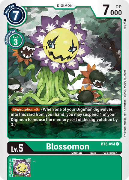 Blossomon [BT3-054] [Release Special Booster Ver.1.5] | The Time Vault CA
