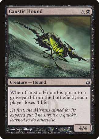 Caustic Hound [Mirrodin Besieged] | The Time Vault CA