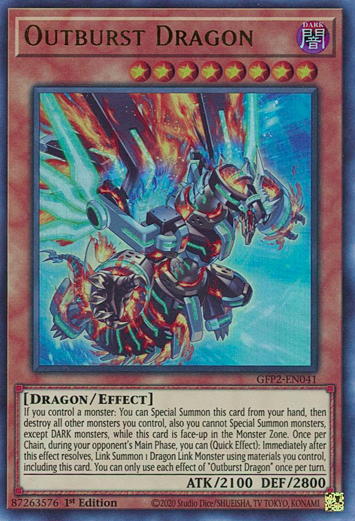 Outburst Dragon [GFP2-EN041] Ultra Rare | The Time Vault CA