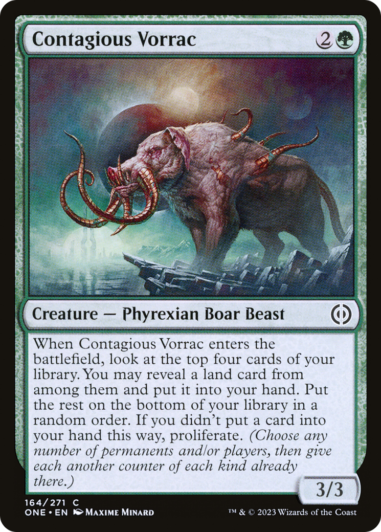 Contagious Vorrac [Phyrexia: All Will Be One] | The Time Vault CA