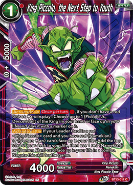 King Piccolo, the Next Step to Youth (Common) [BT13-011] | The Time Vault CA