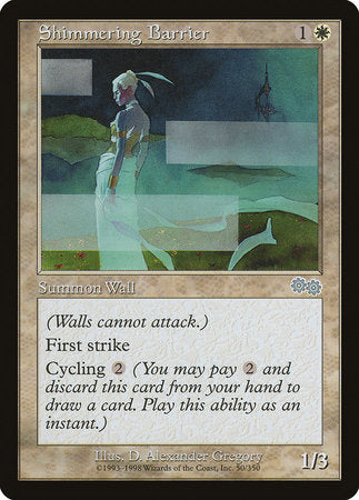 Shimmering Barrier [Urza's Saga] | The Time Vault CA