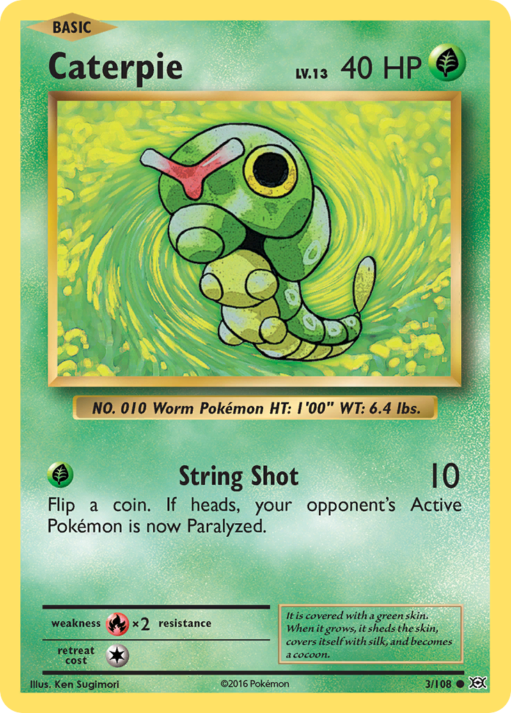 Caterpie (3/108) [XY: Evolutions] | The Time Vault CA