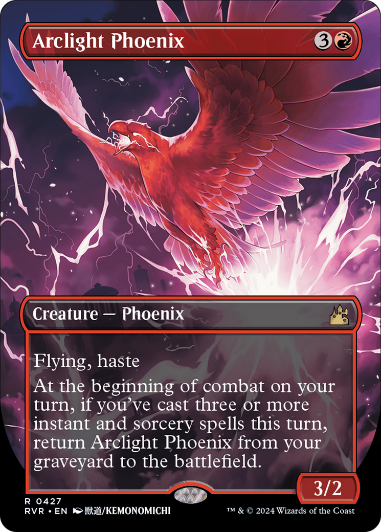 Arclight Phoenix (Anime Borderless) [Ravnica Remastered] | The Time Vault CA
