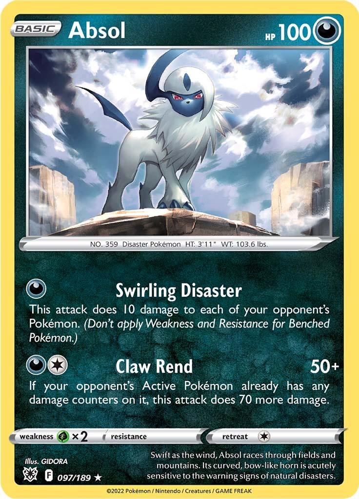 Absol (097/189) (Theme Deck Exclusive) [Sword & Shield: Astral Radiance] | The Time Vault CA