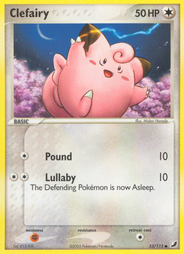 Clefairy (53/115) [EX: Unseen Forces] | The Time Vault CA