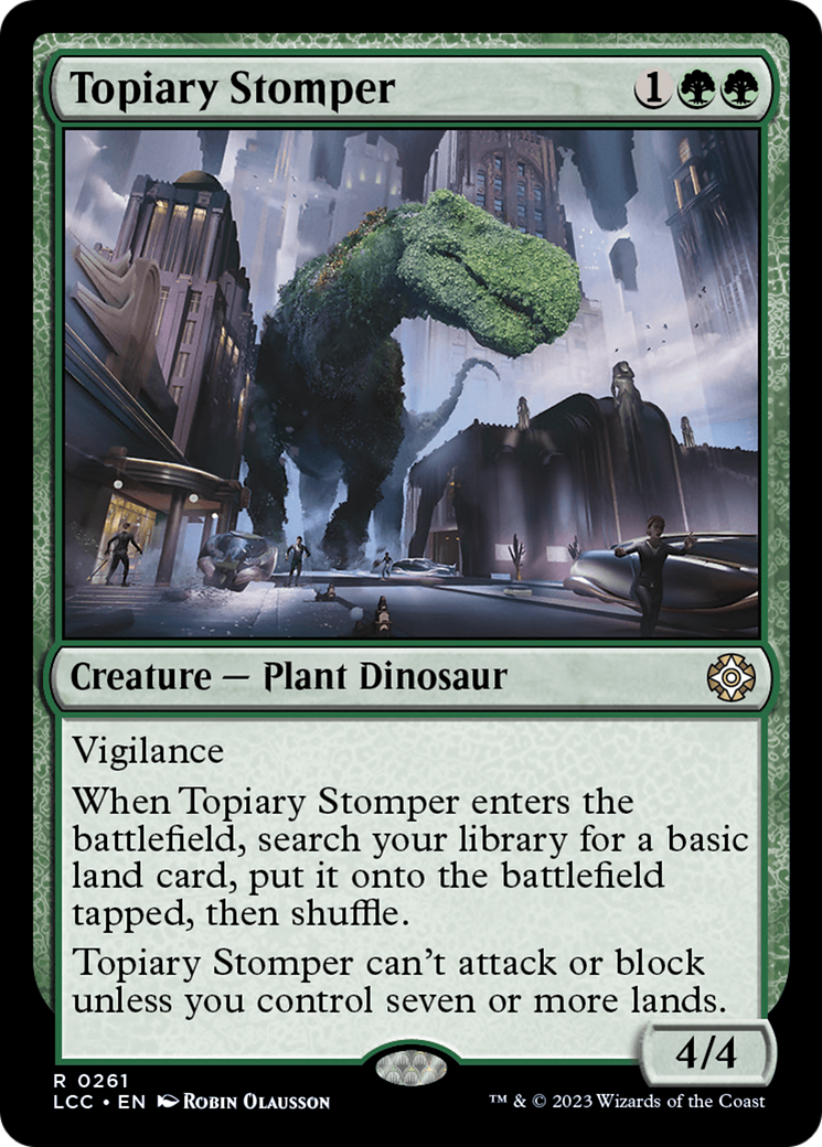 Topiary Stomper [The Lost Caverns of Ixalan Commander] | The Time Vault CA