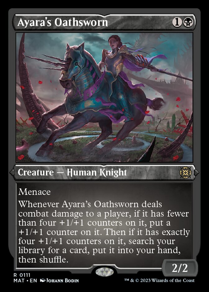 Ayara's Oathsworn (Foil Etched) [March of the Machine: The Aftermath] | The Time Vault CA