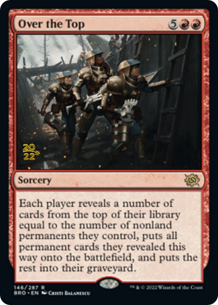 Over the Top [The Brothers' War: Prerelease Promos] | The Time Vault CA