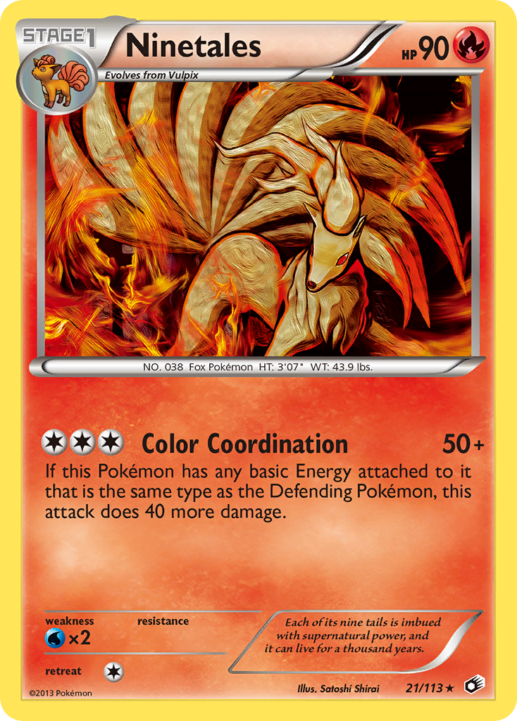 Ninetales (21/113) [Black & White: Legendary Treasures] | The Time Vault CA