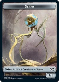 Servo // Soldier Double-sided Token [Double Masters Tokens] | The Time Vault CA