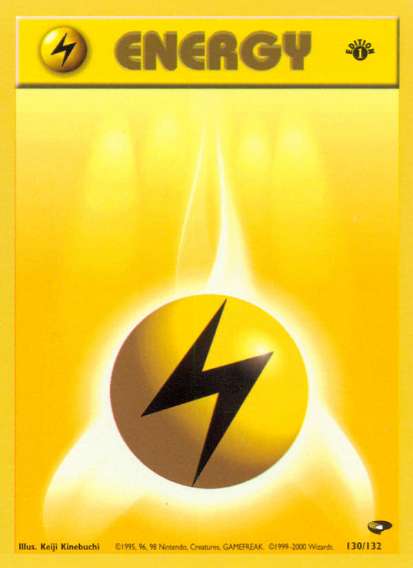 Lightning Energy (130/132) [Gym Challenge 1st Edition] | The Time Vault CA