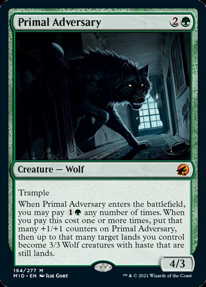 Primal Adversary [Innistrad: Midnight Hunt] | The Time Vault CA