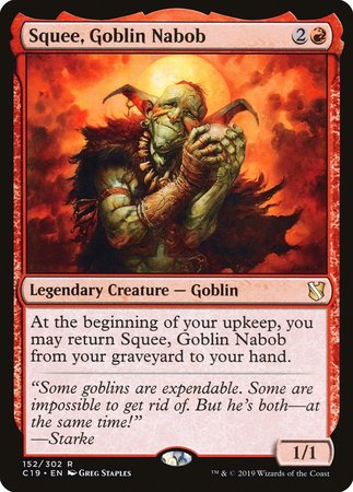 Squee, Goblin Nabob [Commander 2019] | The Time Vault CA