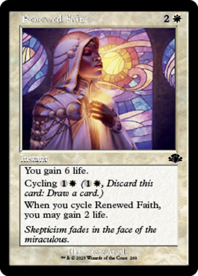 Renewed Faith (Retro) [Dominaria Remastered] | The Time Vault CA