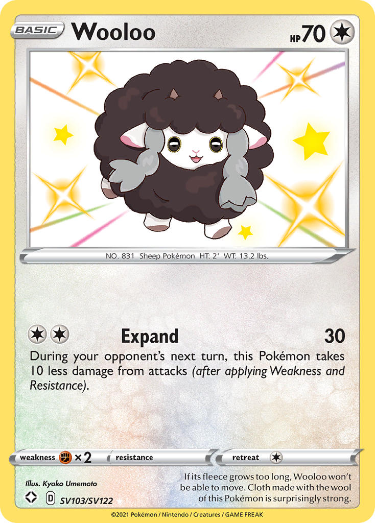 Wooloo (SV103/SV122) [Sword & Shield: Shining Fates] | The Time Vault CA