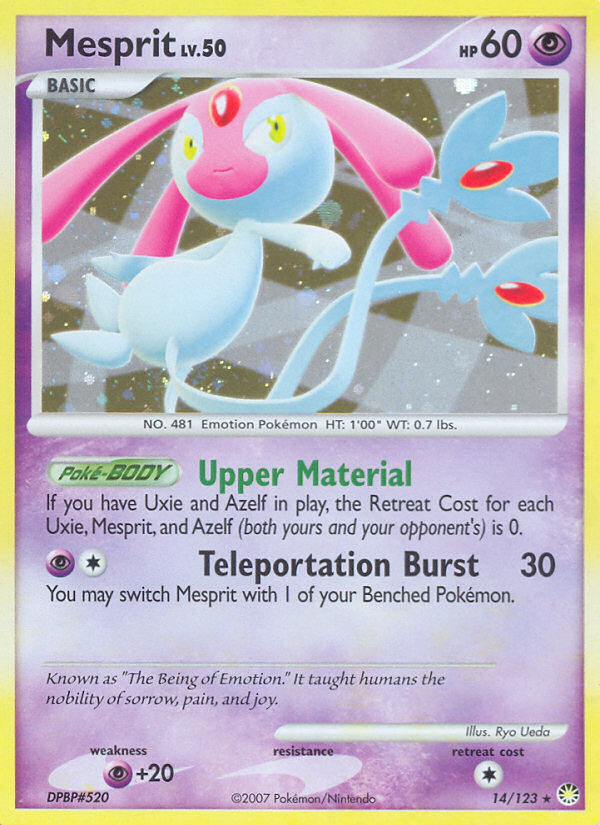 Mesprit (14/123) [Diamond & Pearl: Mysterious Treasures] | The Time Vault CA