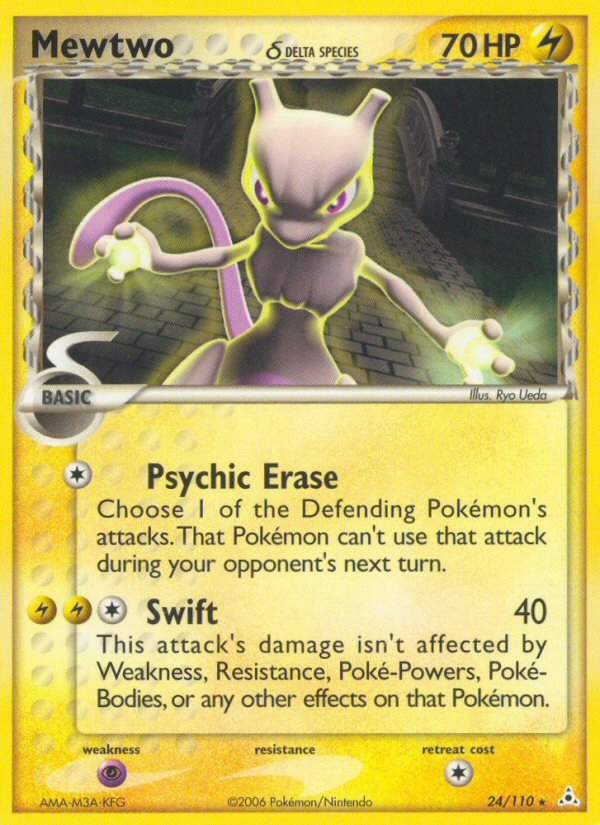 Mewtwo (24/110) (Delta Species) [EX: Holon Phantoms] | The Time Vault CA
