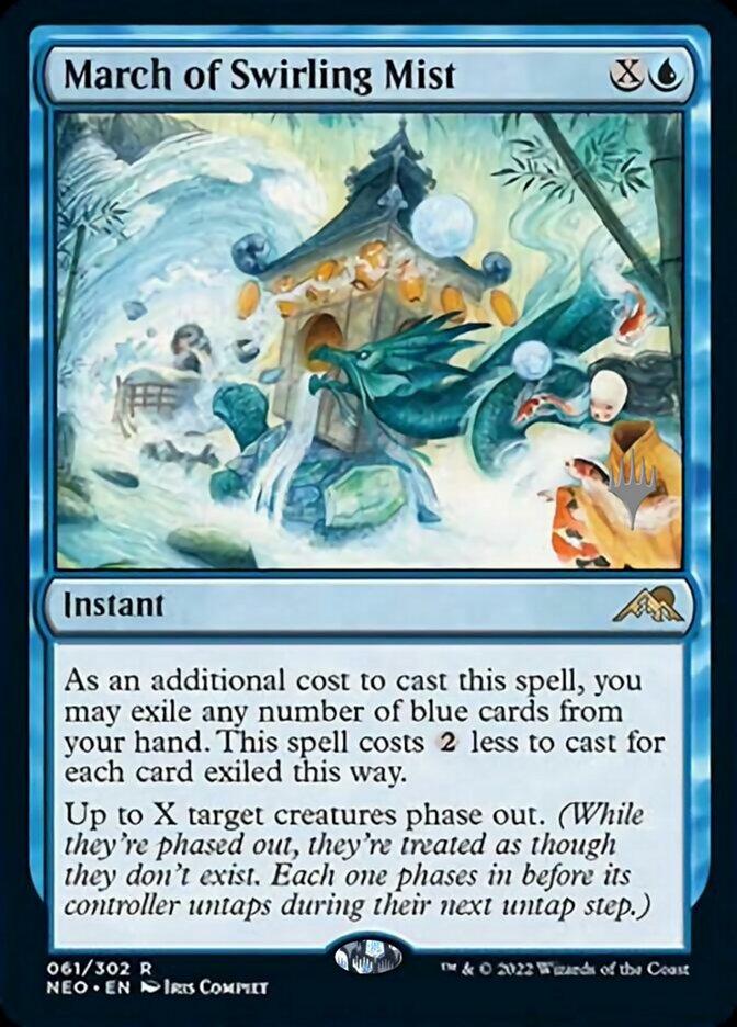 March of Swirling Mist (Promo Pack) [Kamigawa: Neon Dynasty Promos] | The Time Vault CA