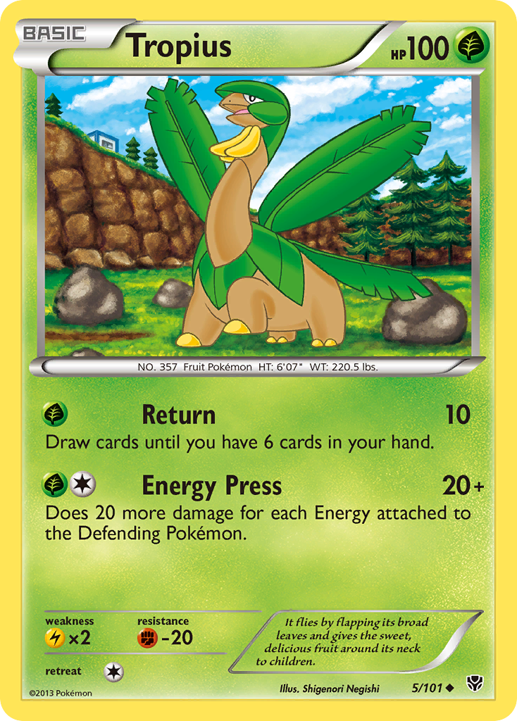 Tropius (5/101) [Black & White: Plasma Blast] | The Time Vault CA