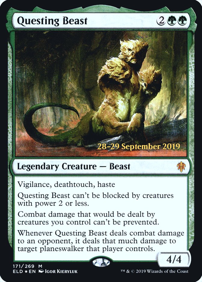 Questing Beast  [Throne of Eldraine Prerelease Promos] | The Time Vault CA