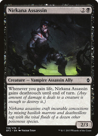 Nirkana Assassin [Battle for Zendikar] | The Time Vault CA