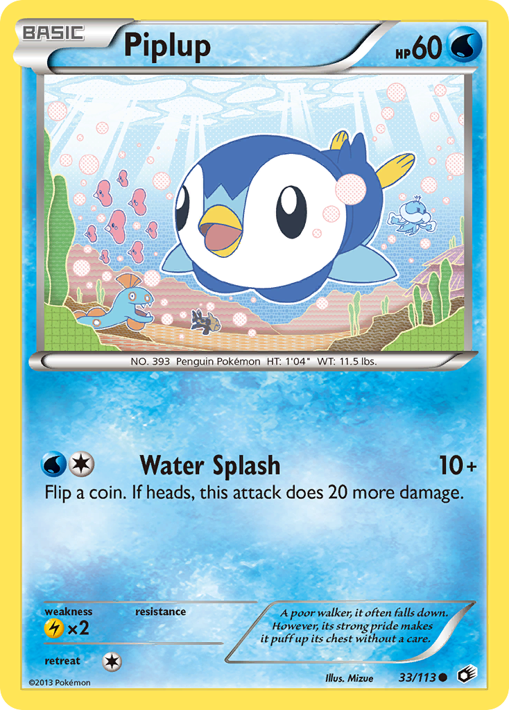 Piplup (33/113) [Black & White: Legendary Treasures] | The Time Vault CA