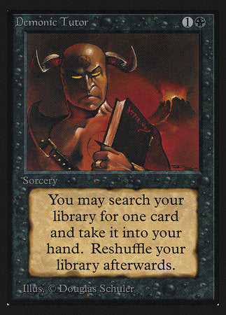 Demonic Tutor (IE) [Intl. Collectors’ Edition] | The Time Vault CA