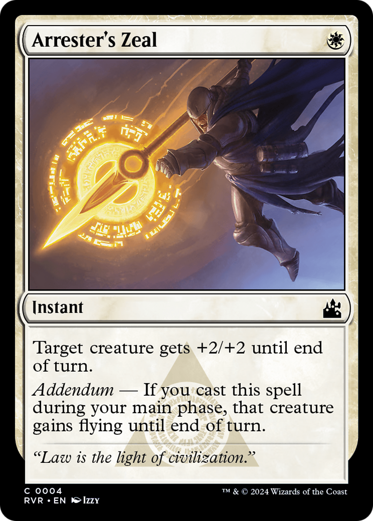 Arrester's Zeal [Ravnica Remastered] | The Time Vault CA