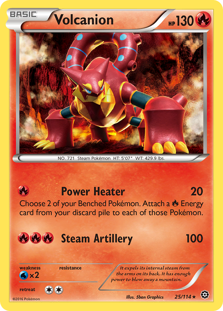 Volcanion (25/114) [XY: Steam Siege] | The Time Vault CA